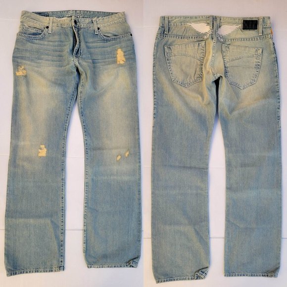 New Men's ROBIN'S JEAN sz 40 Heavy Stitching Straight Jeans